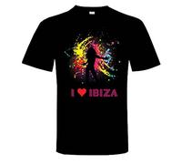 I Love Ibiza Men's T-Shirt (Medium) Black