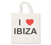 I Love Ibiza - Natural Cotton Tote Bag