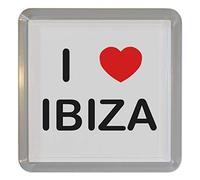 I Love Ibiza - Plastic Tea Coaster/Beer Mat
