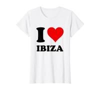 I Love Ibiza Value Graphic T-Shirt, Women, White, XL