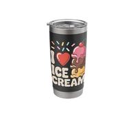I Love Ice Cream Fun Sprinkles Scoop Stainless Steel Insulated Tumbler