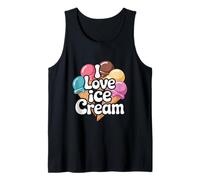 I Love Ice Cream Scoop Cone Delightful Treat Tank Top