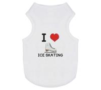 'I Love Ice Skating' Pet Dog/Cat T-Shirt (PT00095432)
