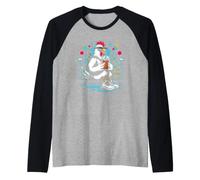 I Love iced Coffee and a Cool Rooster in the Night City Raglan Baseball Tee