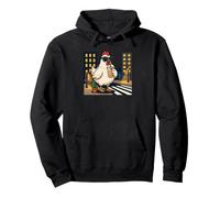 I love iced coffee and this cool hen in the night city Pullover Hoodie