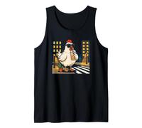 I Love iced Coffee and This Cool Hen in the Night City Tank Top