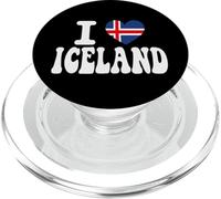 I Love ICELAND Heart Flag Retro Travel Souvenir PopSockets PopGrip for MagSafe