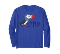 I Love Iceland Puffin Icelandic Gift Long Sleeve T-Shirt