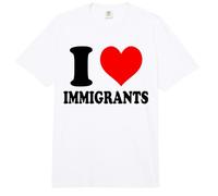 I Love Immigrants Comfort Colors Adult Heavyweight T-Shirt
