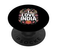 I Love India Colorful Heritage Pride PopSockets Adhesive PopGrip