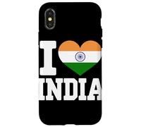 I Love India Heart Flag Case for iPhone X/XS