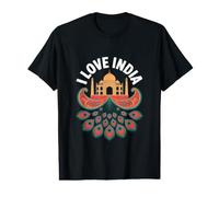 I Love India Iconic Taj Mahal Design Value Graphic T-Shirt