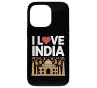 I Love India Taj Mahal Paisley Heritage Pride Case for iPhone 13 Pro