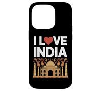 I Love India Taj Mahal Paisley Heritage Pride Case for iPhone 14 Pro