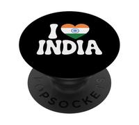 I Love India Travel Culture Heritage Tourists PopSockets Adhesive PopGrip
