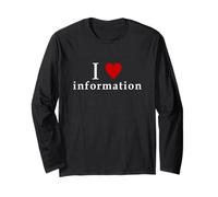 I Love Information Meme Funny Design I LOVE INFO meme Long Sleeve T-Shirt