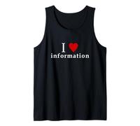 I Love Information Meme Funny Design I LOVE INFO meme Tank Top