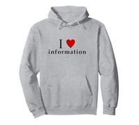I Love Information Meme Funny Design I LOVE INFO meme WHITE Pullover Hoodie
