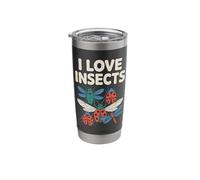 I Love Insects Enthusiast Bug Lovers Stainless Steel Insulated Tumbler