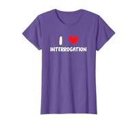 I Love Interrogation - Heart Interrogator Film Movies Police T-Shirt
