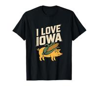 I Love Iowa Pig Corn Appreciation T-Shirt