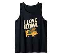 I Love Iowa Pig Corn Appreciation Tank Top