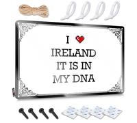 I Love Ireland It Is In My Dna Metal Wall Decoration Indie Decorative | Distressed Accessories Hanging Art For Cottage Living Room(20X30CM)