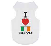'I Love Ireland' Pet Dog/Cat T-Shirt (PT00093233)