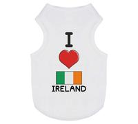 'I Love Ireland' Pet Dog/Cat T-Shirt (PT00093234)