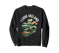 I Love Ireland Scenic Silhouette Design Sweatshirt