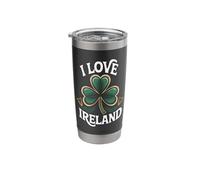 I Love Ireland Shamrock Celtic Pride Stainless Steel Insulated Tumbler