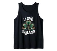 I Love Ireland Shamrock Celtic Pride Tank Top