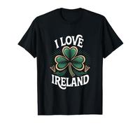 I Love Ireland Shamrock Celtic Pride Value Graphic T-Shirt