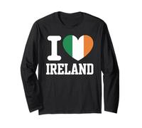 I Love Ireland Shamrock Heart Pride Long Sleeve T-Shirt