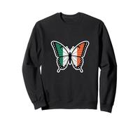 I Love Ireland Sign Irish Butterfly Formed From Ireland Flag Sweatshirt
