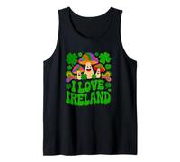 I Love Ireland with Mushrooms Hippie Style Tank Top