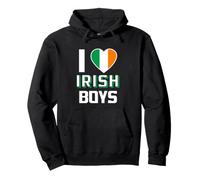I Love Irish Boys Ireland Flag Irish Culture Pullover Hoodie