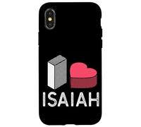 I Love Isaiah Personalized First Name Isaiah Case for iPhone X/XS