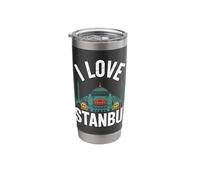 I Love Istanbul Architecture Mosques Stainless Steel Insulated Tumbler