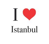 I love Istanbul - Turkish notebook, notepad, travel diary, lined, 120 pages, 6x9, as gift for birthday, Turkey