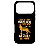 I love it when i wake up in the morning German Shepherd Case for iPhone 17 Pro