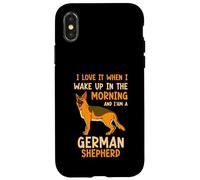 I love it when i wake up in the morning German Shepherd Case for iPhone X/XS