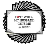 I Love It When My Husband Gets Me A Beer Haves Cheap - Decal Bottle Waterproof Decal(12X18CM)
