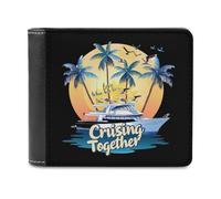 I Love It When We're Cruising Together Family Bifold Wallet PU Leather Slim Purse Pocket Wallet with Card Holder for Office Travel