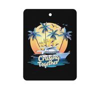 I Love It When We're Cruising Together Family Car Air Freshener Decorative Hanging Aromatherapy Tablets for Car Trucks Square