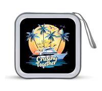 I Love It When We're Cruising Together Family CD Case Holder Portable 40 Capacity DVD Wallet Storage Organizer for Car Travel