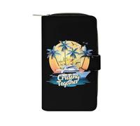 I Love It When We're Cruising Together Family Womens PU Leather Wallet Long Purse Clutch Organizer for Office Travel