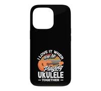 I Love It When We're Playing Ukulele Together Retro Sun Case for iPhone 13 Pro