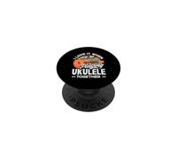 I Love It When We're Playing Ukulele Together Retro Sun PopSockets Adhesive PopGrip