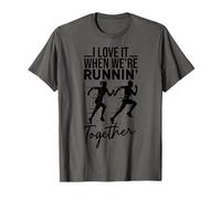 I Love It When We're Running Together Funny Running Couple T-Shirt